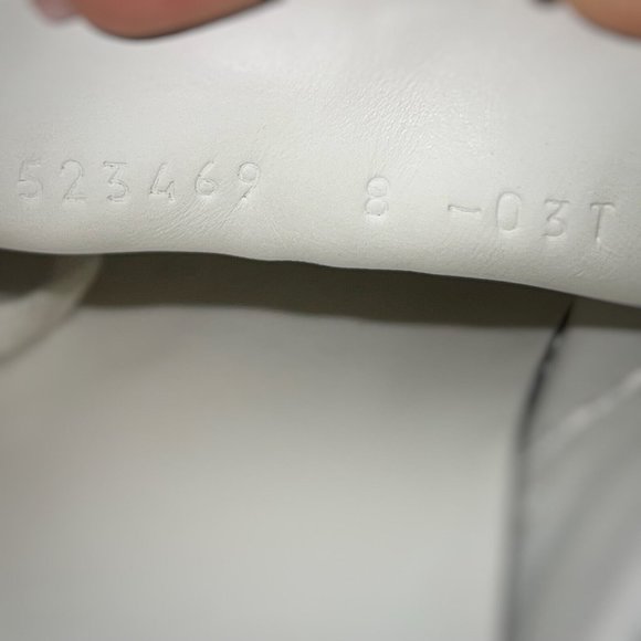 GUCCI Ace Stripe low top sneaker white leather 8 G 8.5 US 42 EUR 523469 - Picture 14 of 14